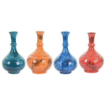 Toptan 20 Cm Turkuaz Gözyaşi Vazo - 2