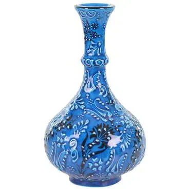 Toptan 20 Cm Turkuaz Gözyaşi Vazo - 4