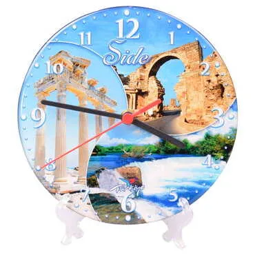 Side Themed Epoxy Wall Clock Home Decoration 20 Cm - 4