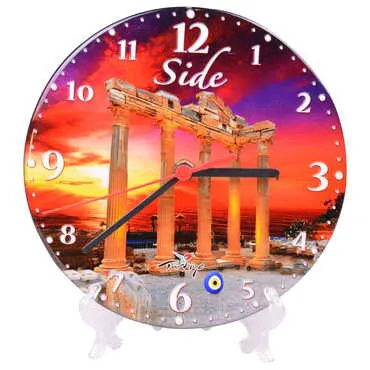 Side Themed Epoxy Wall Clock Home Decoration 20 Cm - 6
