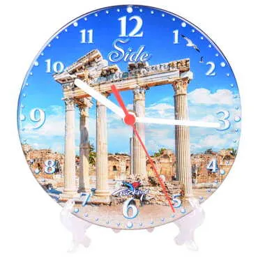 Side Themed Epoxy Wall Clock Home Decoration 20 Cm - 9
