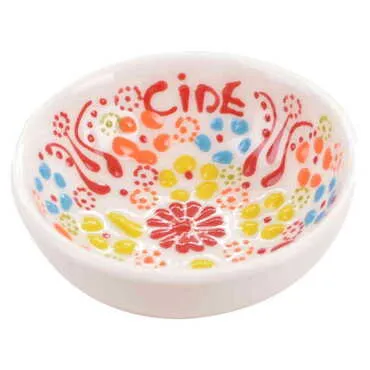 Cide Themed Turkish Ceramic Relief Bowl 8 cm - 11