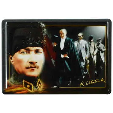Toptan Atatürk Temalı Myros Dikdörtgen Magnet 80x55 mm - 6