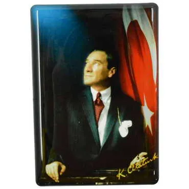 Toptan Atatürk Temalı Myros Dikdörtgen Magnet 80x55 mm - 8