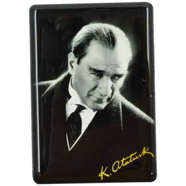 Toptan Atatürk Temalı Myros Dikdörtgen Magnet 80x55 mm - 11