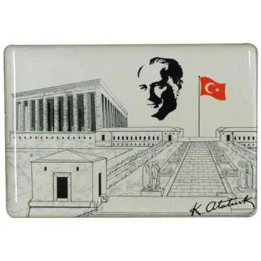 Toptan Atatürk Temalı Myros Dikdörtgen Magnet 80x55 mm - 13