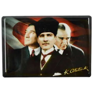 Toptan Atatürk Temalı Myros Dikdörtgen Magnet 80x55 mm - 15
