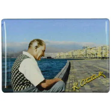 Toptan Atatürk Temalı Myros Dikdörtgen Magnet 80x55 mm - 16