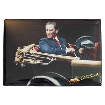 Toptan Atatürk Temalı Myros Dikdörtgen Magnet 80x55 mm - 20