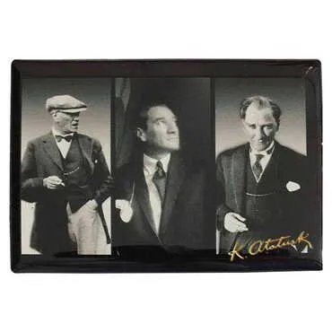 Toptan Atatürk Temalı Myros Dikdörtgen Magnet 80x55 mm - 21