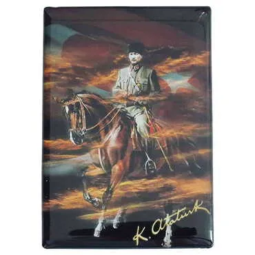 Toptan Atatürk Temalı Myros Dikdörtgen Magnet 80x55 mm - 25