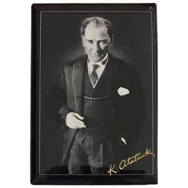 Toptan Atatürk Temalı Myros Dikdörtgen Magnet 80x55 mm - 26