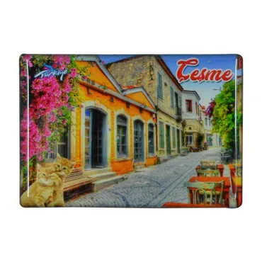 Toptan Çeşme Temalı Myros Dikdörtgen Magnet 80x55 mm - 6