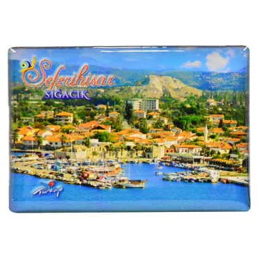 Toptan Sığacık Temalı Myros Dikdörtgen Magnet 80x55 mm - 4