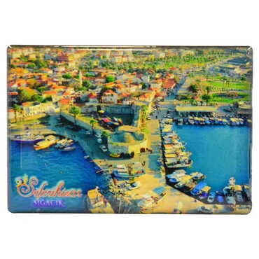 Toptan Sığacık Temalı Myros Dikdörtgen Magnet 80x55 mm - 6