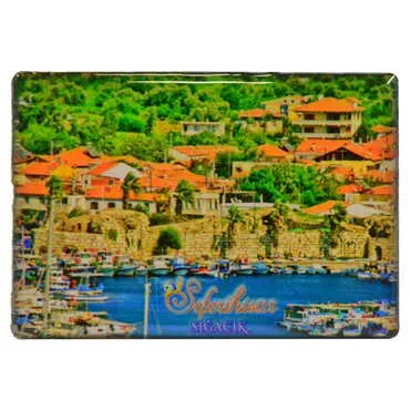 Toptan Sığacık Temalı Myros Dikdörtgen Magnet 80x55 mm - 8