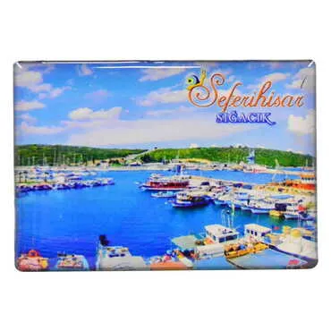 Toptan Sığacık Temalı Myros Dikdörtgen Magnet 80x55 mm - 9