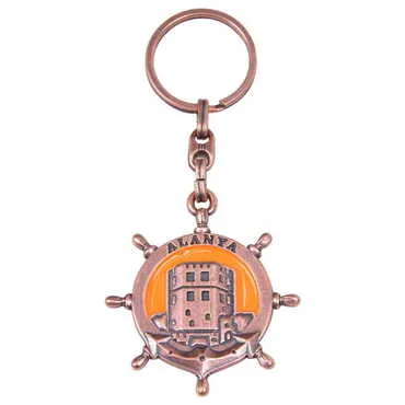 Alanya Themed Metal Customised Enamel Keychain - 21