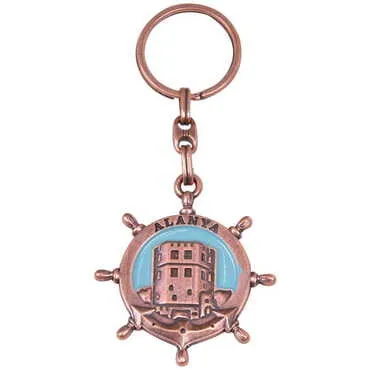 Alanya Themed Metal Customised Enamel Keychain - 25