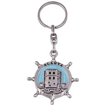 Alanya Themed Metal Customised Enamel Keychain - 26