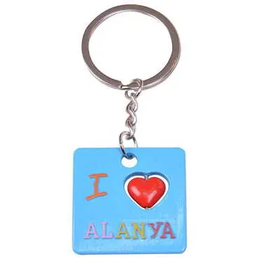 Alanya Themed Metal Customised Enamel Keychain - 28