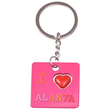 Alanya Themed Metal Customised Enamel Keychain - 29