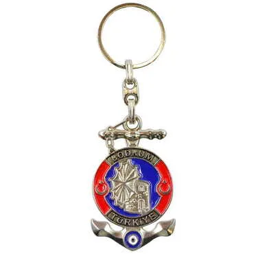 Bodrum Themed Metal Customised Enamel Keychain - 3