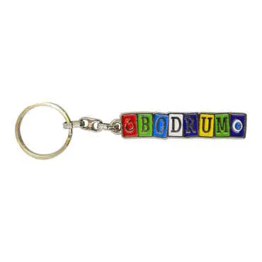 Bodrum Themed Metal Customised Enamel Keychain - 5