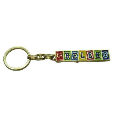 Belek Themed Metal Customised Enamel Keychain - 4