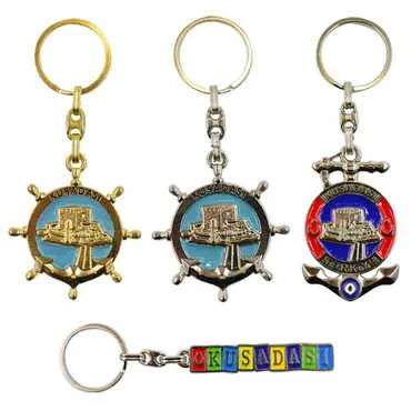 Kusadasi Themed Metal Customised Enamel Keychain - 3