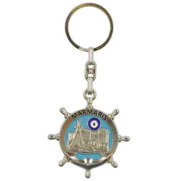 Marmaris Themed Metal Customised Enamel Keychain - 3