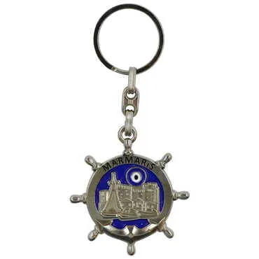 Marmaris Themed Metal Customised Enamel Keychain - 4