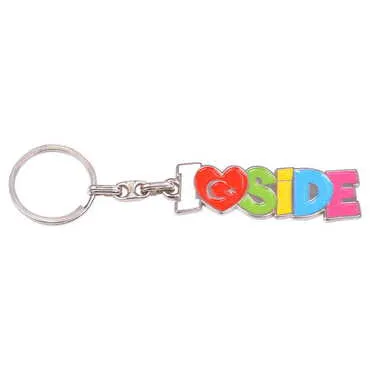 Side Themed Metal Customised Enamel Keychain - 3