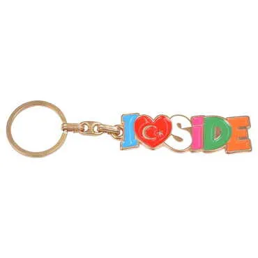 Side Themed Metal Customised Enamel Keychain - 4