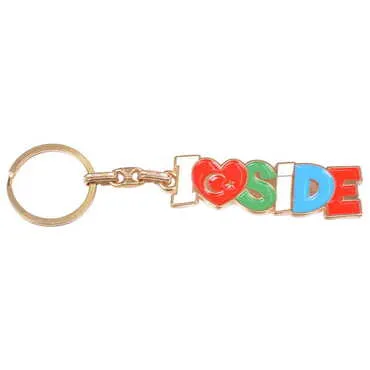Side Themed Metal Customised Enamel Keychain - 6