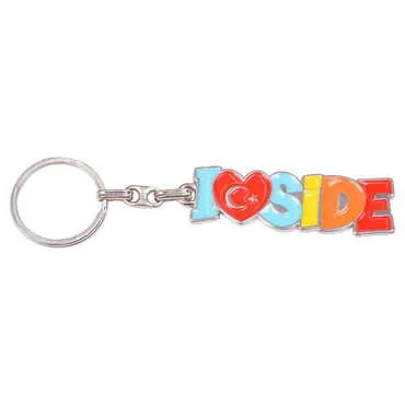 Side Themed Metal Customised Enamel Keychain - 7