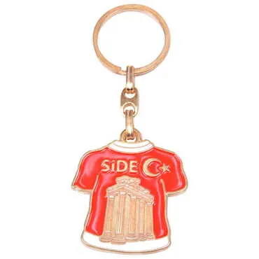 Side Themed Metal Customised Enamel Keychain - 10
