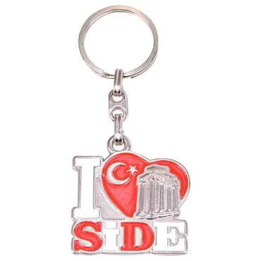 Side Themed Metal Customised Enamel Keychain - 12