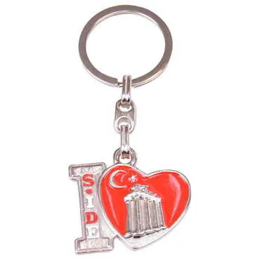 Side Themed Metal Customised Enamel Keychain - 13