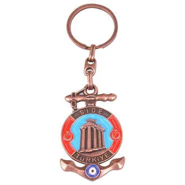 Side Themed Metal Customised Enamel Keychain - 15