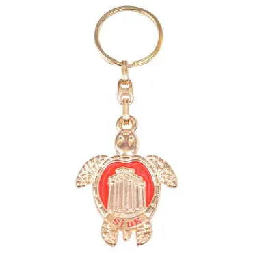 Side Themed Metal Customised Enamel Keychain - 19