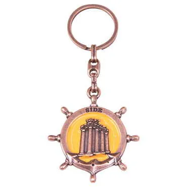 Side Themed Metal Customised Enamel Keychain - 20