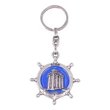 Side Themed Metal Customised Enamel Keychain - 22