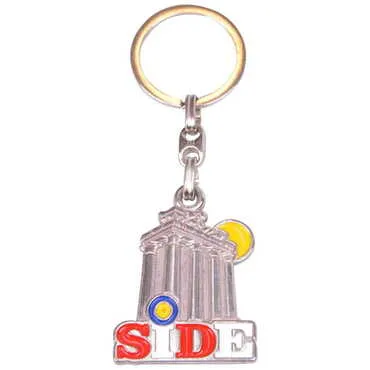 Side Themed Metal Customised Enamel Keychain - 25
