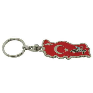 Toptan Türkiye Temalı Metal Kabartma Anahtarlik - 5
