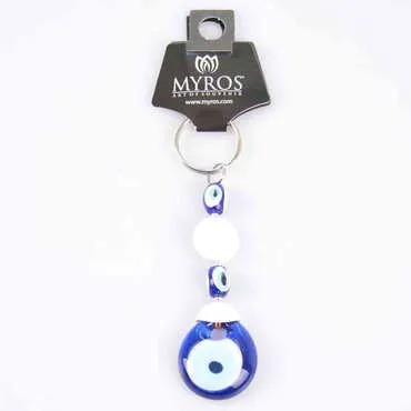 Evil Eye Glass Keyring - 5