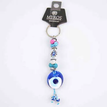 Evil Eye Glass Keyring - 26
