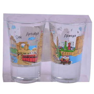 Toptan Antalya Temalı İkili Shot Bardak - 4