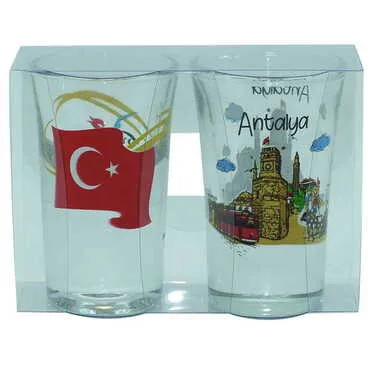 Toptan Antalya Temalı İkili Shot Bardak - 6