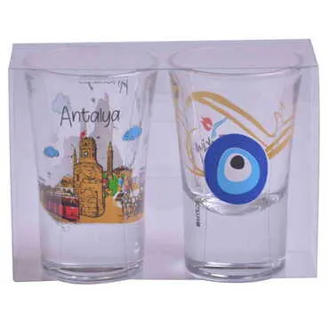 Toptan Antalya Temalı İkili Shot Bardak - 7